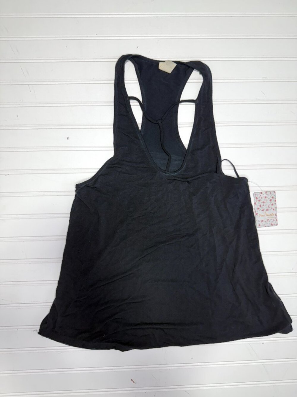 Free People We The Free Black Racerback Tank Top Flowy Size S NWT